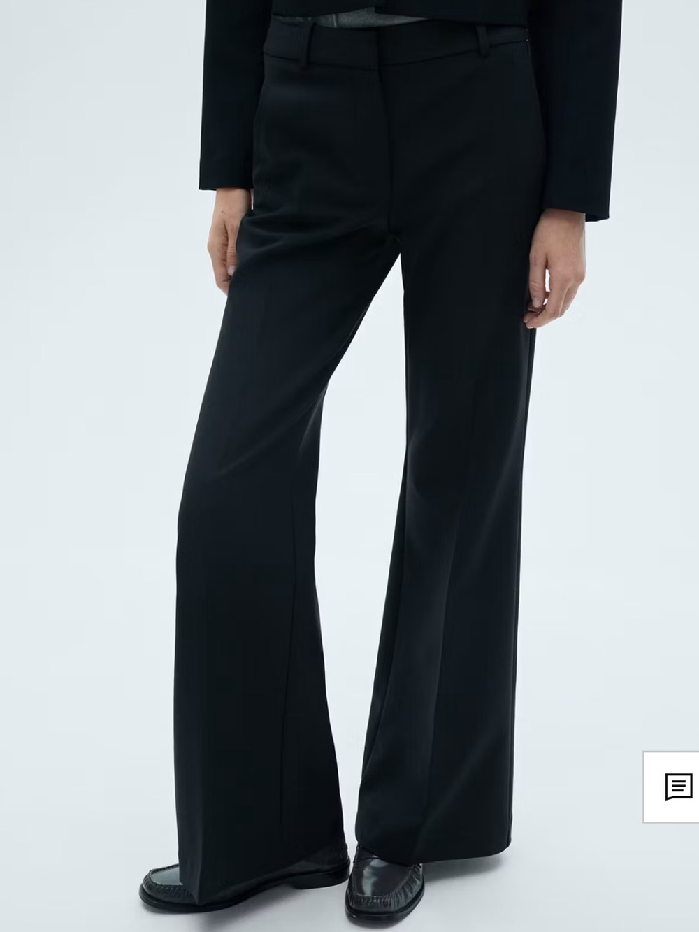NWT MANGO Mid-rise flare suit pant